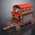 Modern Carriage Ancient Rack Car Rack Car Rack Car 3d model