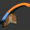 Colorful 3D Character And Creature Model With Vibrant Curved Design And Detailed Texture