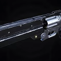 Tactical Revolver Featuring Black Metal Barrel Cylinder And Ergonomic Grip