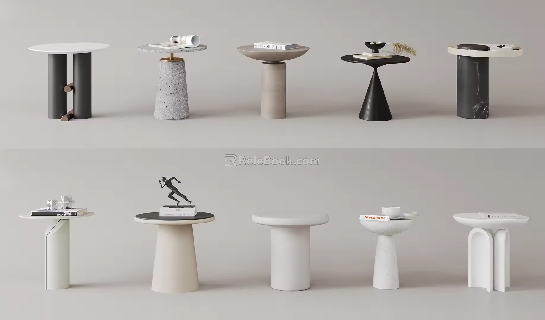 Several combinations of sides and corners 3d model