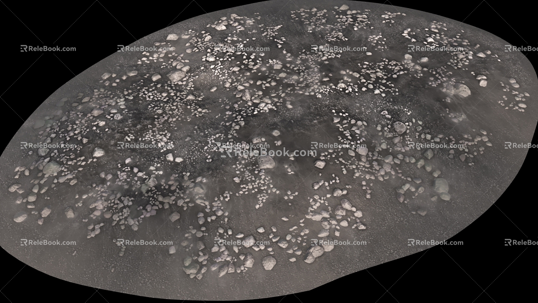 Gravel Ground 3D Model 3d model