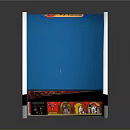 Retro Super Mario Bros Arcade Machine With Classic Game Screen And Controls