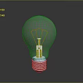 High Quality Electronic Light Bulb With Transparent Glass Filament Metal Base And Reflective Surface