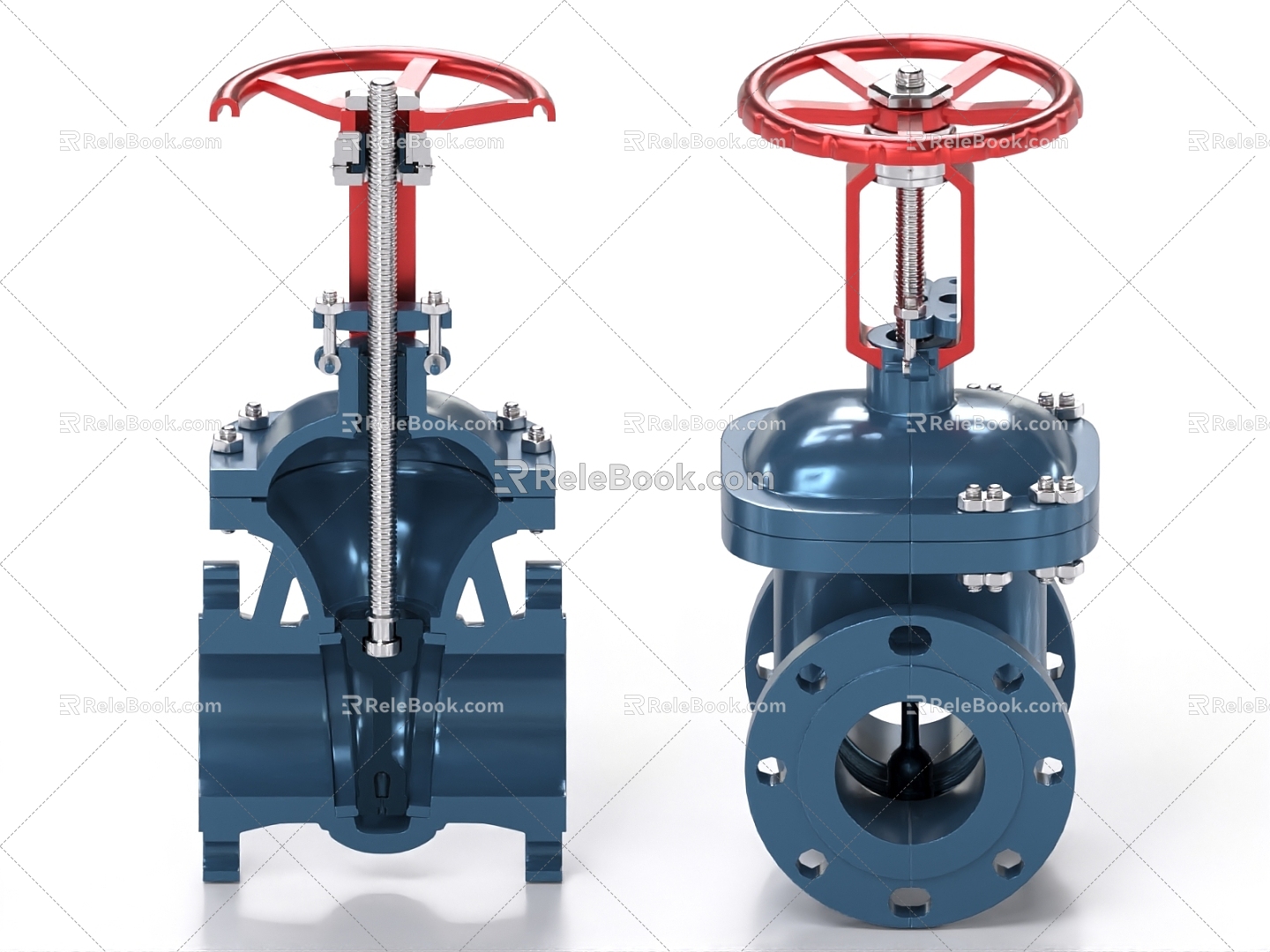 valve water valve pressure valve industrial equipment 3d model