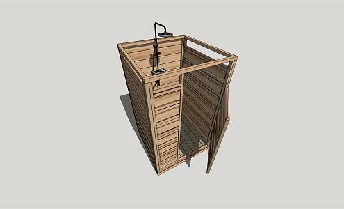 Outdoor Shower Room Modern Shower Room 3d model