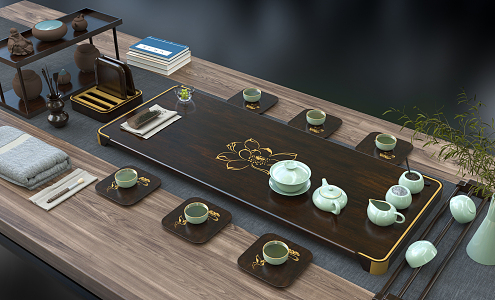 Chinese Tea Set 3d model