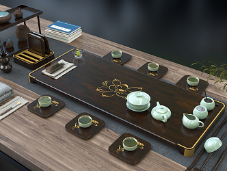 Chinese Tea Set 3d model