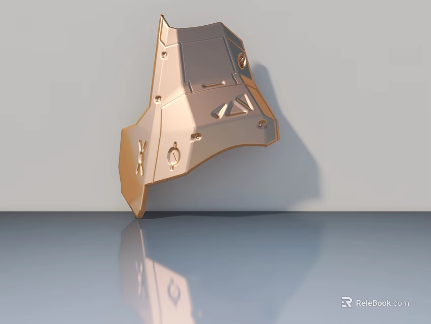 Modern Metal Hinged Door With Panel Structure For Home And Office Use 3d model