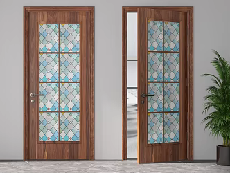 Wooden door 3d model