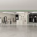 Modern Clothing Store Interior With Stylish Apparel Displays Mannequins And Elegant Lighting