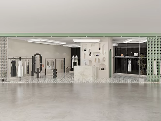 Modern Clothing Store 3d model