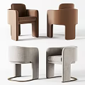 Modern single chair combination 3d model
