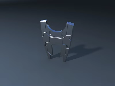 Abstract Metallic Sculpture With Intricate Geometric Design And Modern Structure 3d model