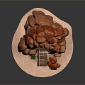 Modern Cave Mountain Cave Cave Cave 3d model