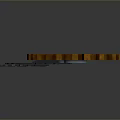 Mechanical Gear Combination With Large Orange And Small Dark Metallic Gears On Gray Background