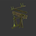 Traditional Wooden Multi Tiered Household Drying Rack With Hooks For Daily Use
