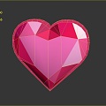 Crystal Love Heart Crystal Heart Crystal Crystal Ore Crystal Mineral Gem Ore Crystal Crystal 3d model