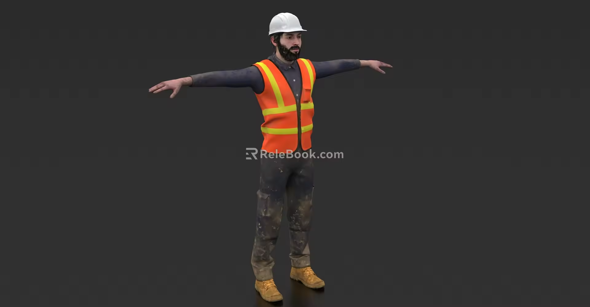 The Modern Man Worker 3d model