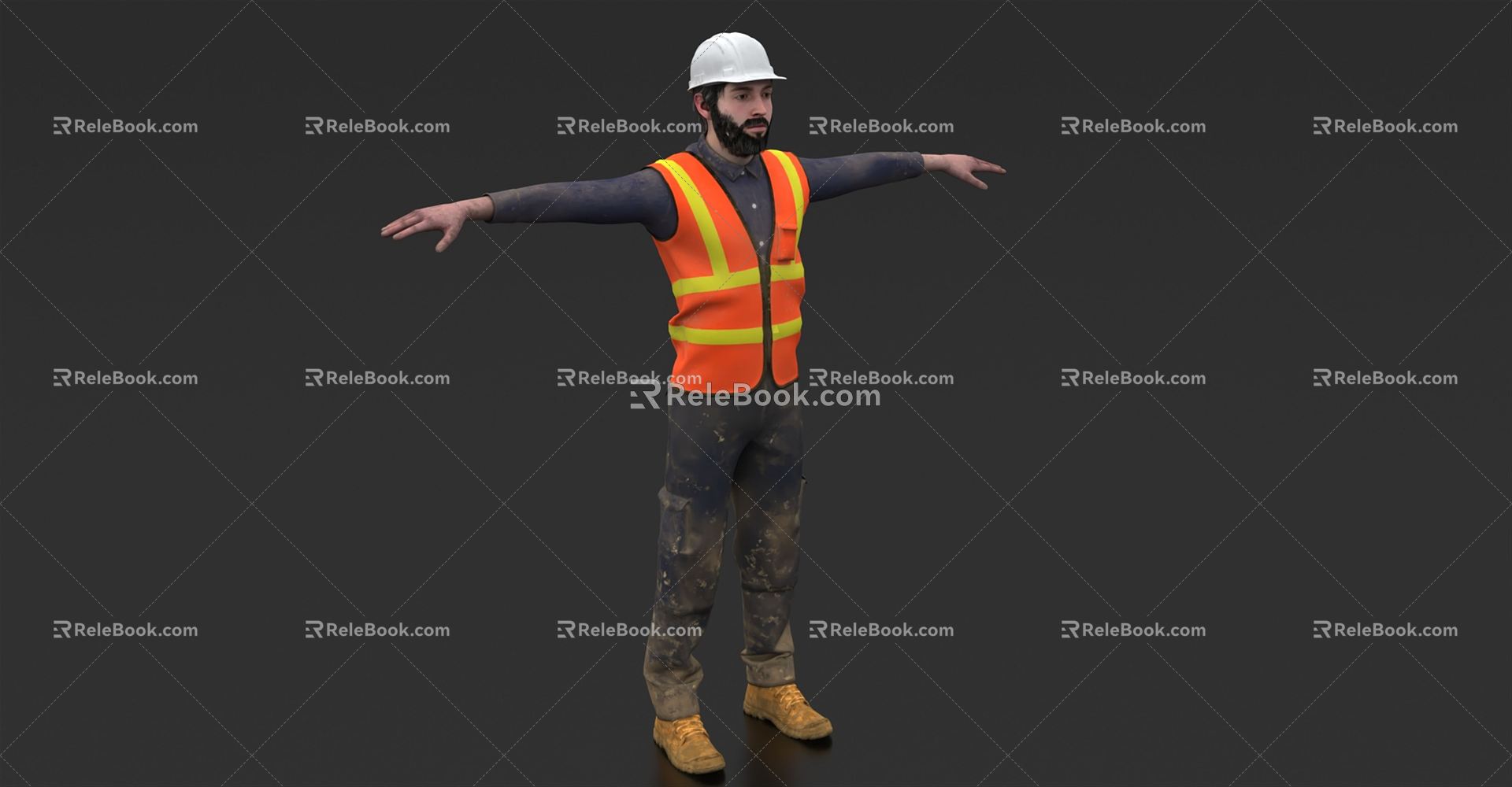 The Modern Man Worker 3d model