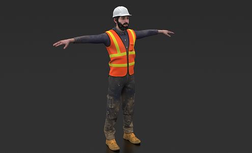 The Modern Man Worker 3d model