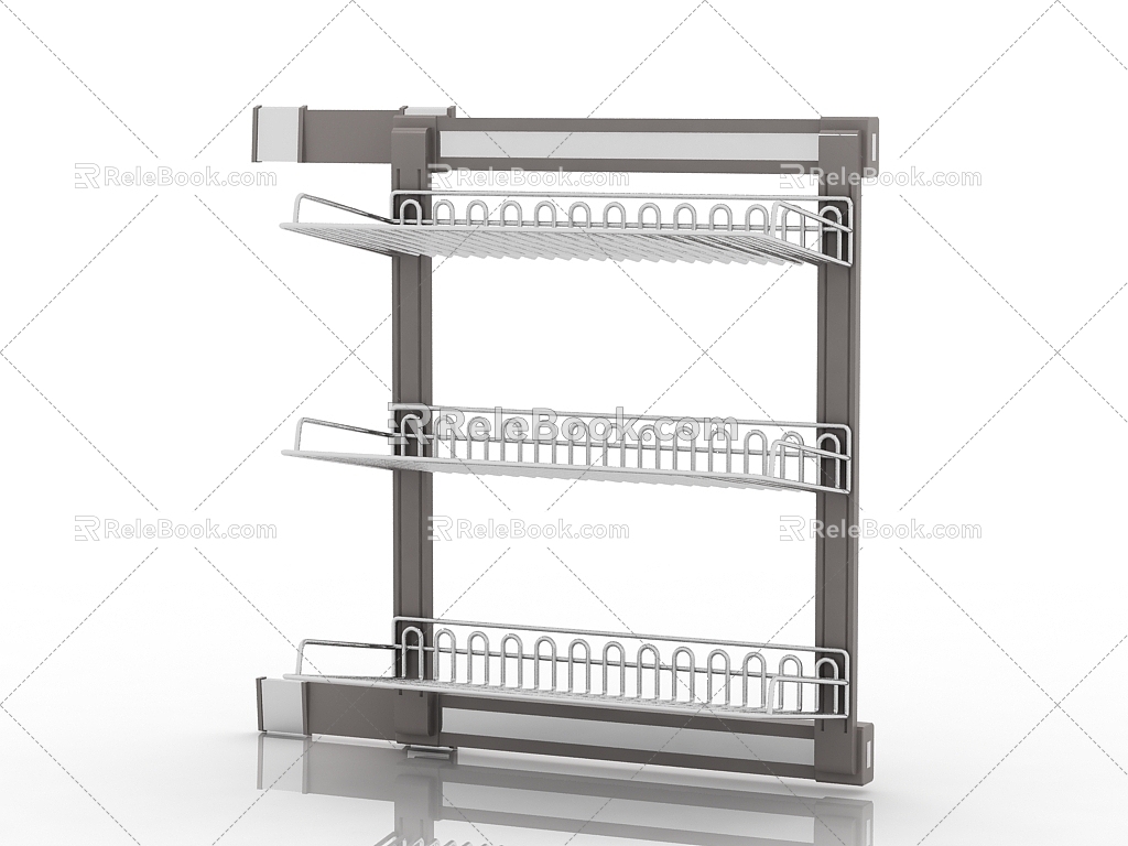 Modern Interior Storage Rack 3d model