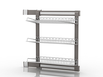 Modern Interior Storage Rack 3d model