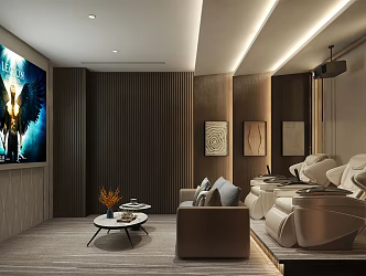 Modern AV Room Home AV Room 3d model