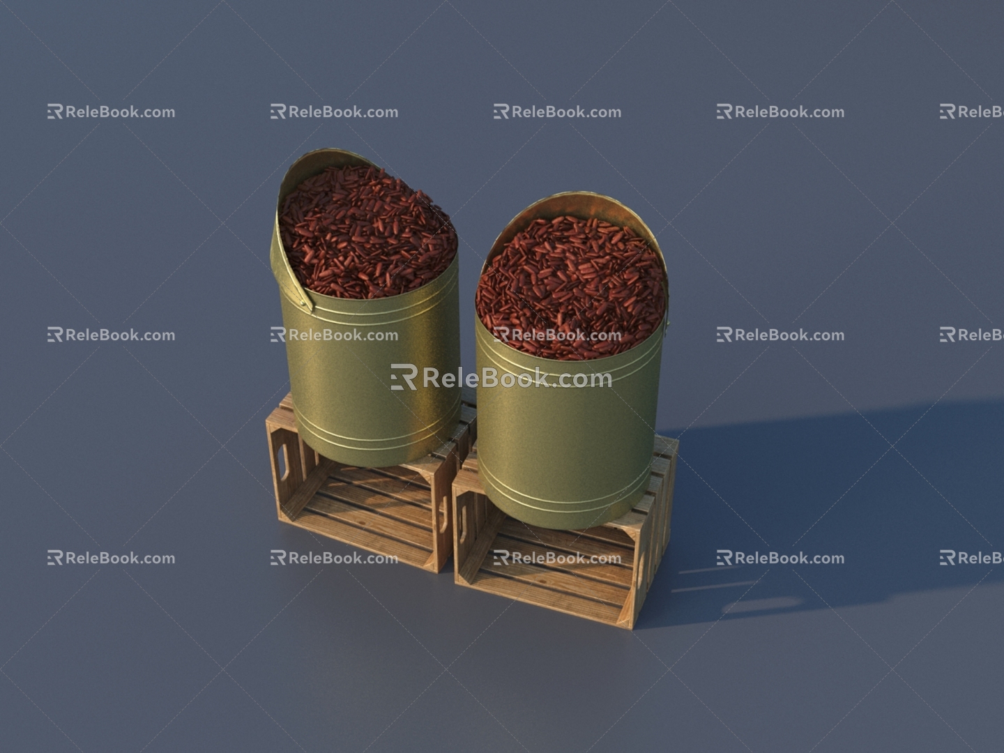 Chinese herbal medicine 3D model 3d model