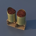 Chinese herbal medicine 3D model 3d model