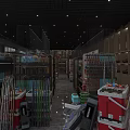 Cleaning Supplies Store With Various Colorful Cleaning Tools On Organized Bright Shelves