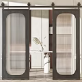 Modern Sliding Barn Doors Various Styles Black White Wooden Frame Interior Design