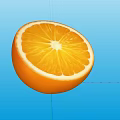 Fresh Juicy Sliced Oranges at Local Fruit Store for Healthy Snacks