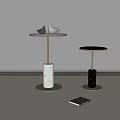 MISSANA side a few minimalist side a few books ornaments 3d model