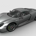 Silver Sports Car With Sleek Design And Stylish Wheel Details