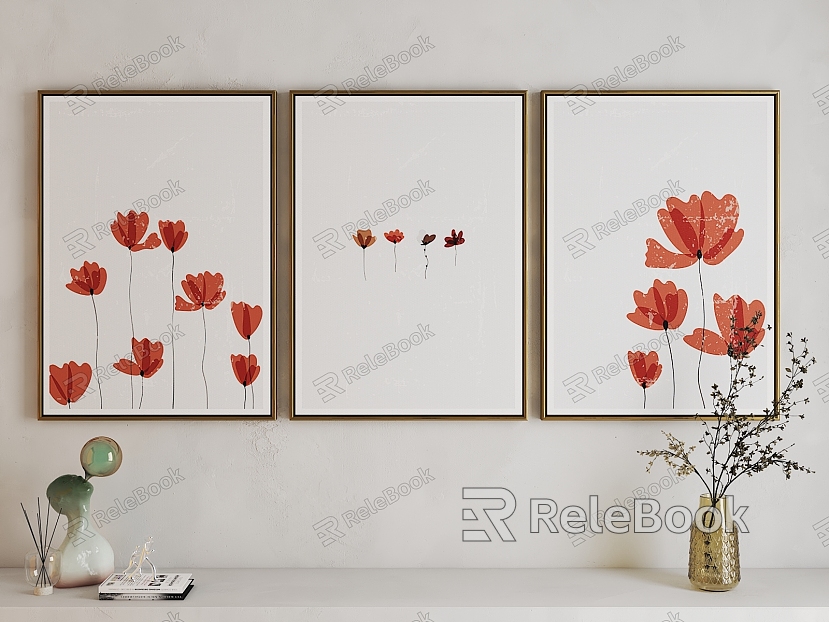 Modern Plant Painting Art Hanging Painting model