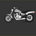 Modern motorcycle two-wheeled motorcycle off-road motorcycle road racing motorcycle 3d model