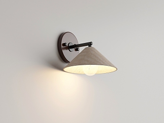 Simple retro wall lamp 3d model