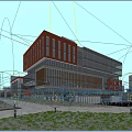 Modern Office Building Office Complex 3d model