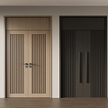 Italian Minimalist Double Door 3d model