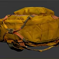 Yellow Emergency Survival Bag With Red Logo For Home Essential Supplies