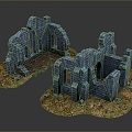 Monuments Sites Sites Sites Ruins Castle Fortress Ancient Castle Ancient Ruins Realistic 3d model