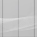 Abstract Gray Decorative Panel With Wavy White Dotted Pattern Design 3d model