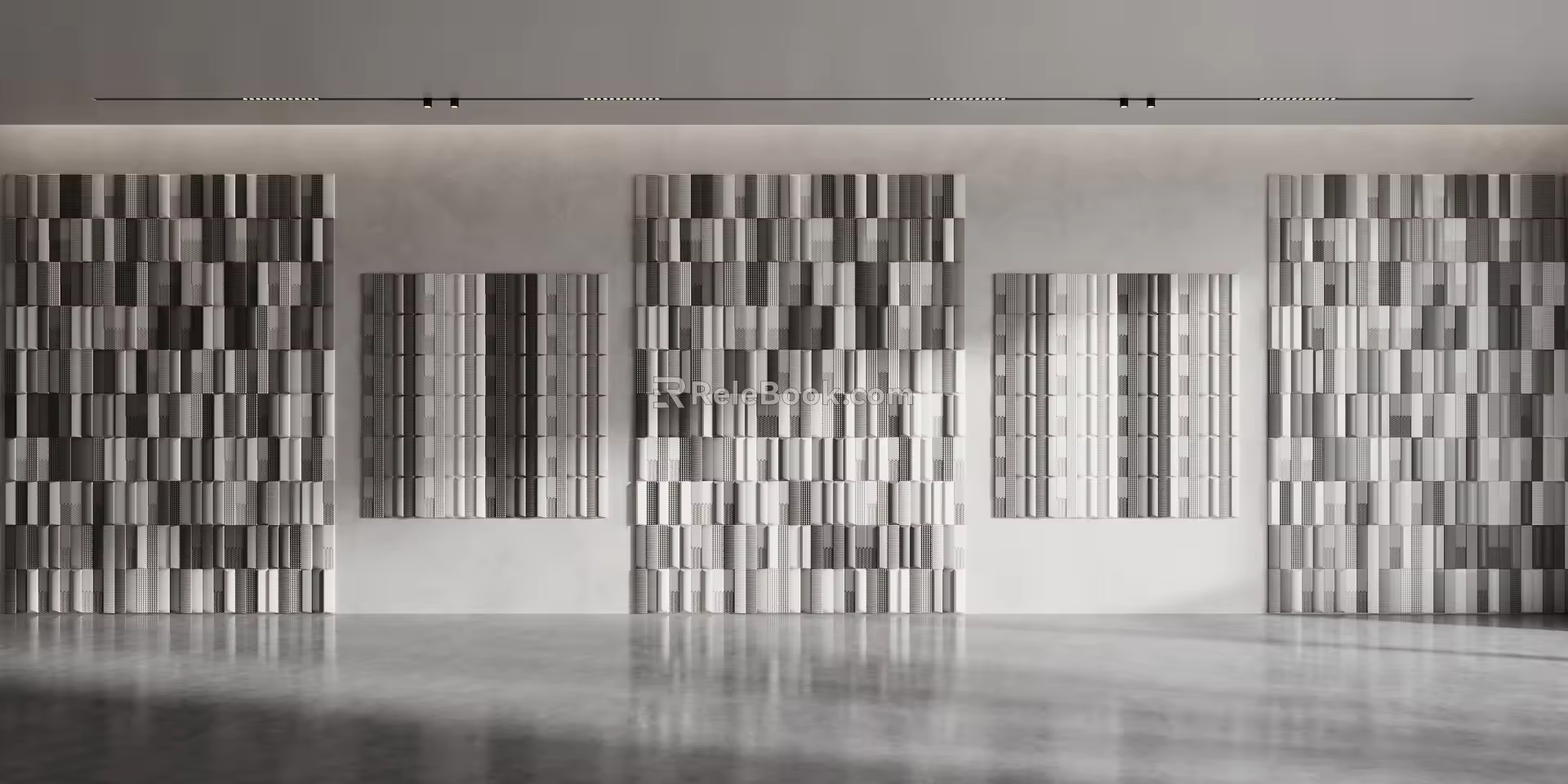 Modern background wall 3d model