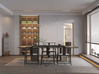 New Chinese Tea Room 3d model