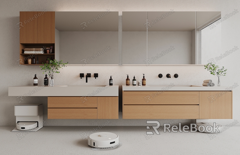 modern sink bathroom cabinet model