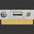 Luxury Console Table With Marble Top Gold Base Lamp Photo Frame And Sunflower Decor