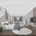 Cozy Boutique Guesthouse Room With Pink Walls White Canopy Bed And Decorative Lights