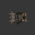 Handmade Decorative Vehicle With Horn Boxes Graffiti And Vintage Style Design