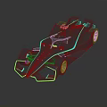 Futuristic Race Car With Blue Neon Lights And Aerodynamic Dark Body Design