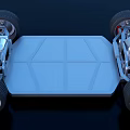 Modern Electric Vehicle Chassis With Battery Platform Wheels And Suspension System
